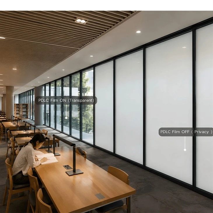 Privacy smart glass film